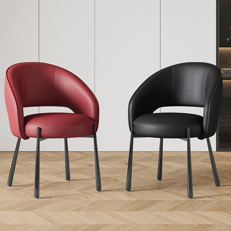 意式极简新款餐椅现代简约高级感轻奢北欧家用设计师酒店靠背椅子