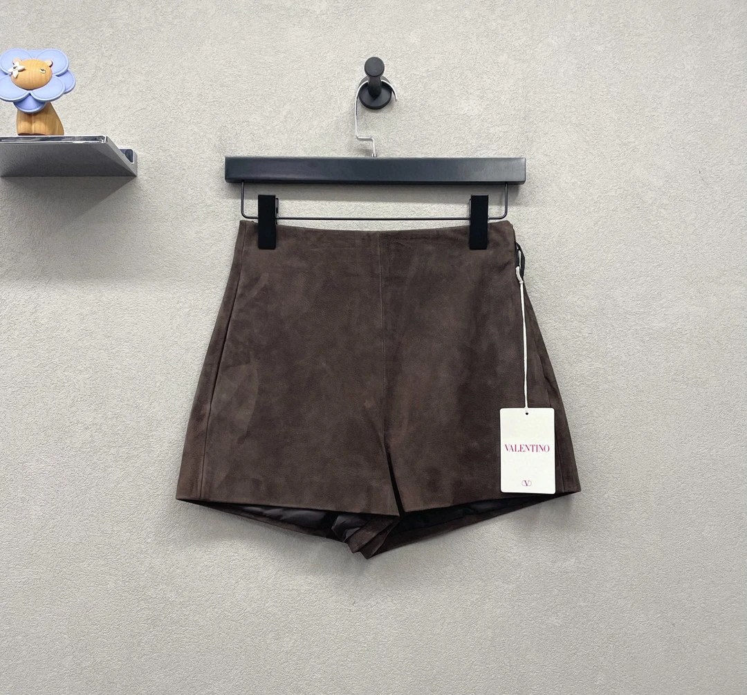 未使用 Valentino/华伦天奴 咖色短裤/尺码38/UH040075