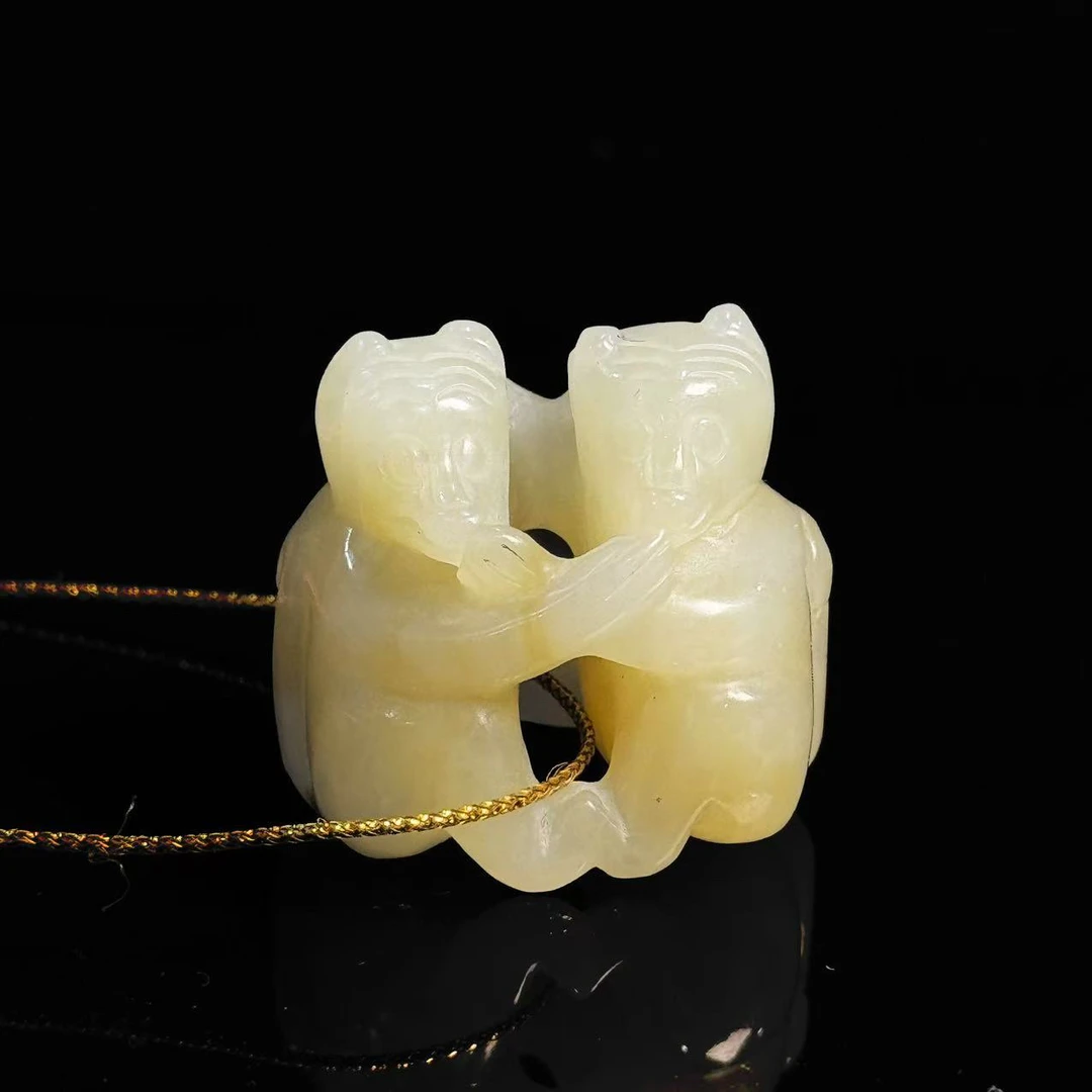 772119和田玉代代封侯吊坠