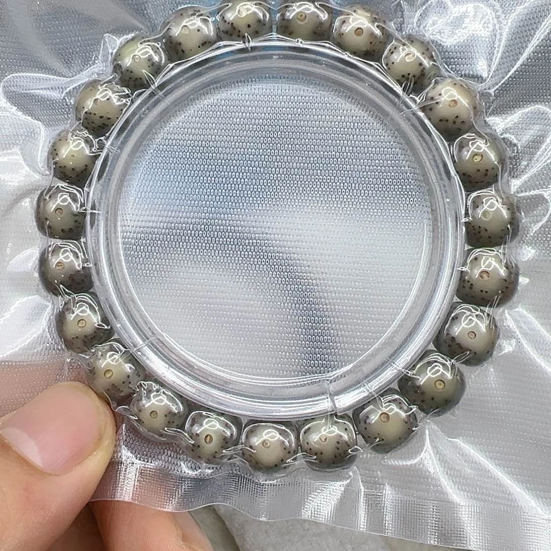 星月菩提手串48长老卡姿兰大眼睛黑冰星月菩提10