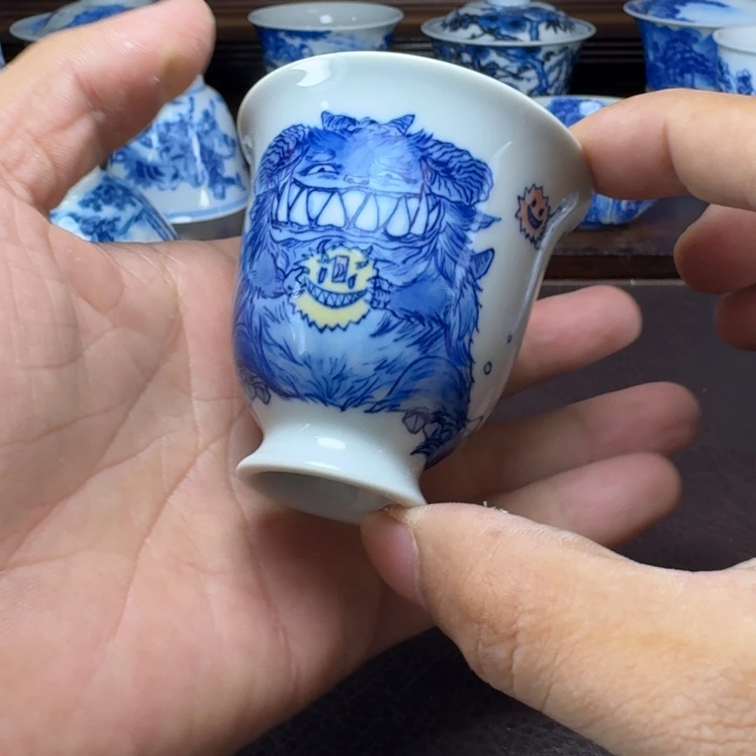 瓷片当代景德镇陶瓷手绘茶具