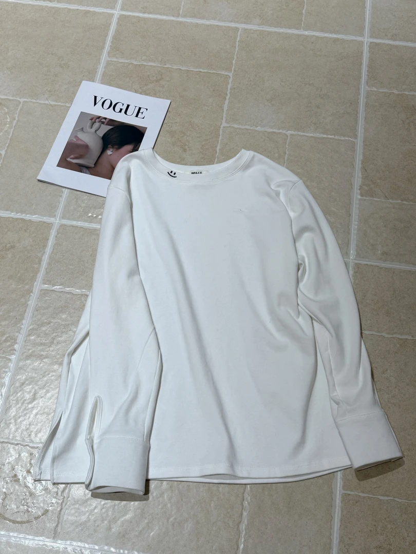 【BayaLi】2025秋冬季新品加厚遮屁股大白T恤