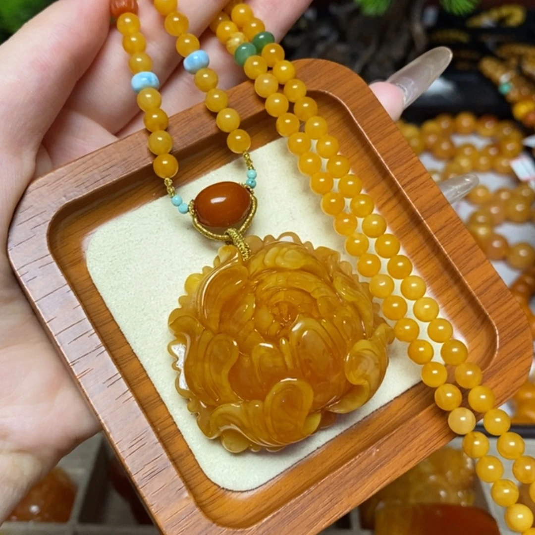 【闪购商品】蜜蜡颈饰未镶嵌项链