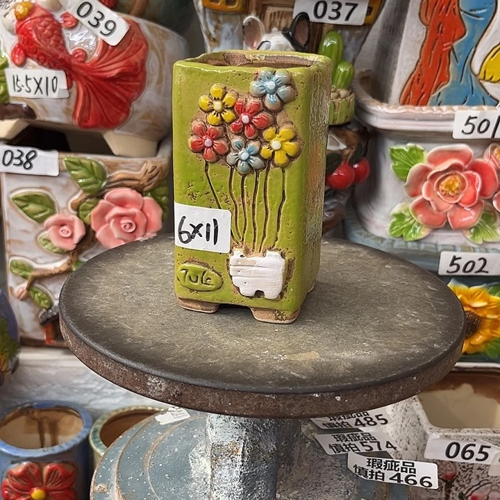 粗陶材质多肉花盆