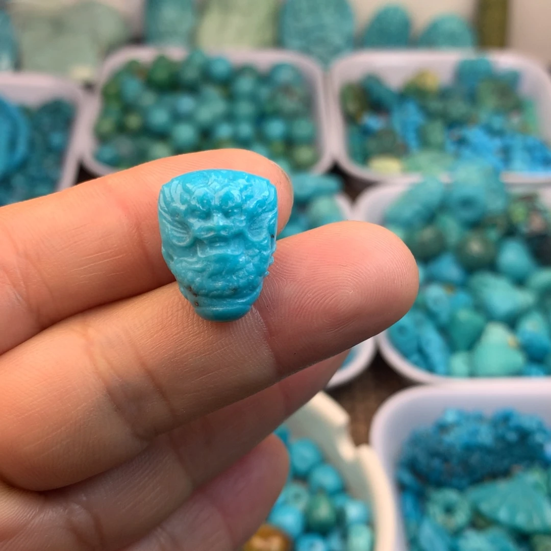 绿松石未镶嵌吊坠(不含链)19×14×11