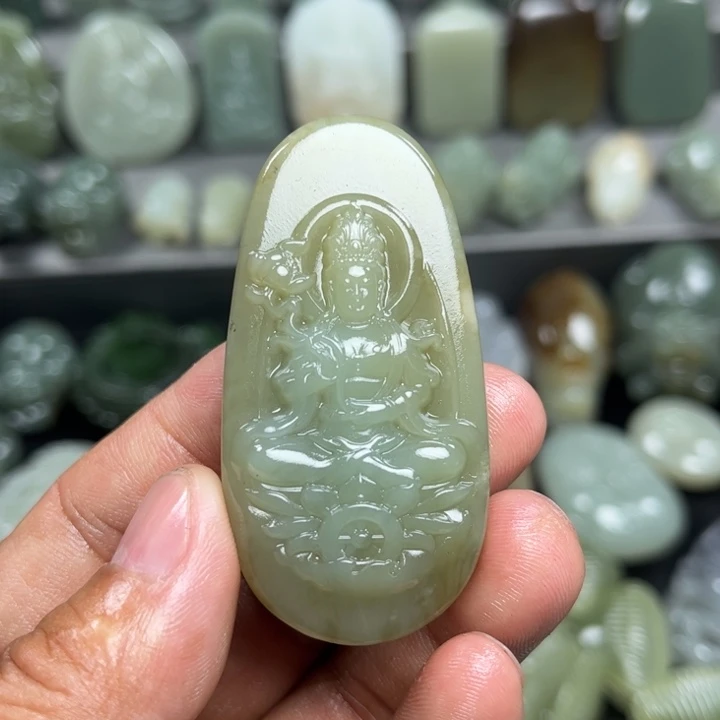 和田玉挂件未镶嵌喵***茶