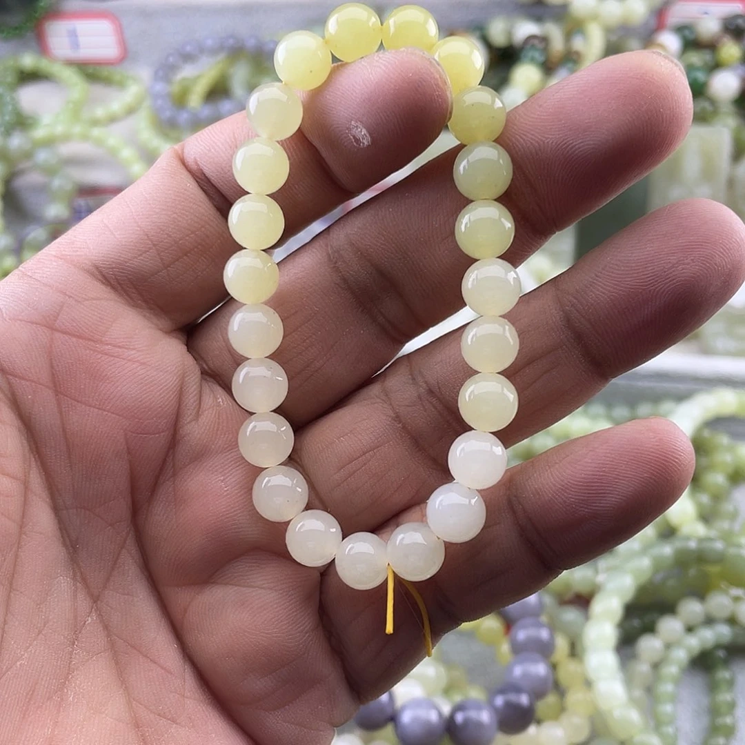 焰***娘手串未镶嵌和田玉