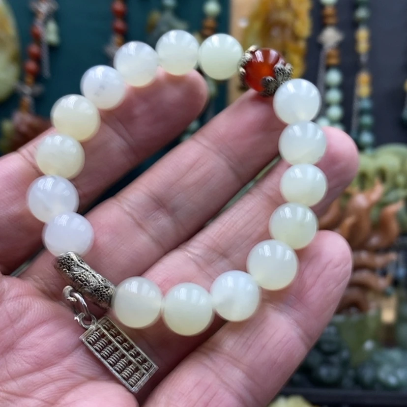 【闪购商品】未镶嵌岫玉手链随机发货