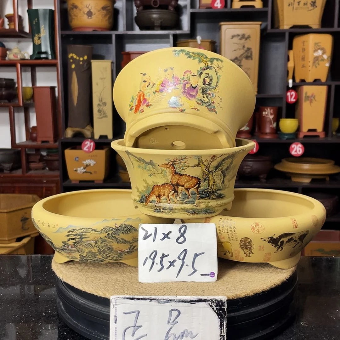 紫砂D-婉秋紫砂花盆