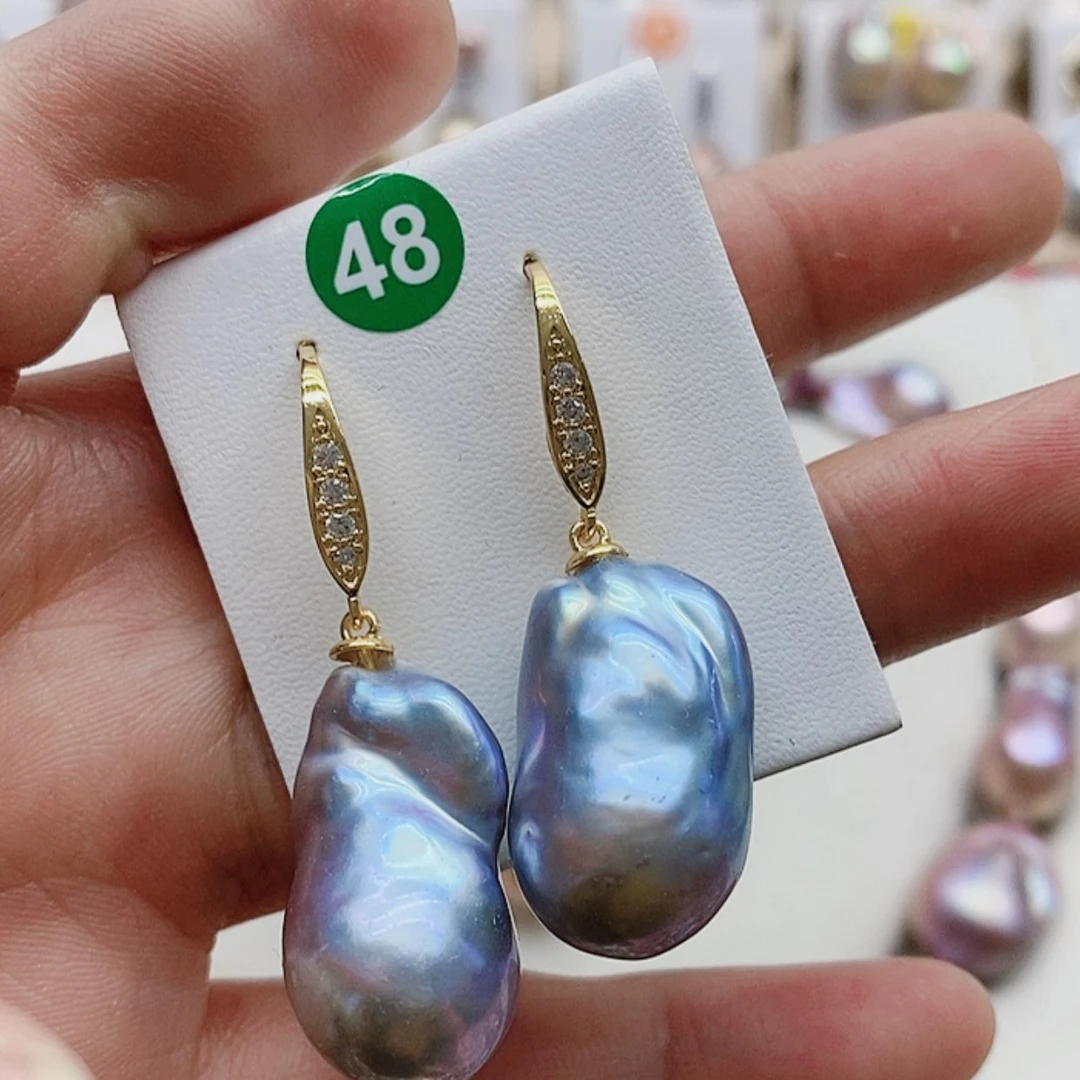 【闪购商品】淡水珍珠耳饰银S925镶嵌