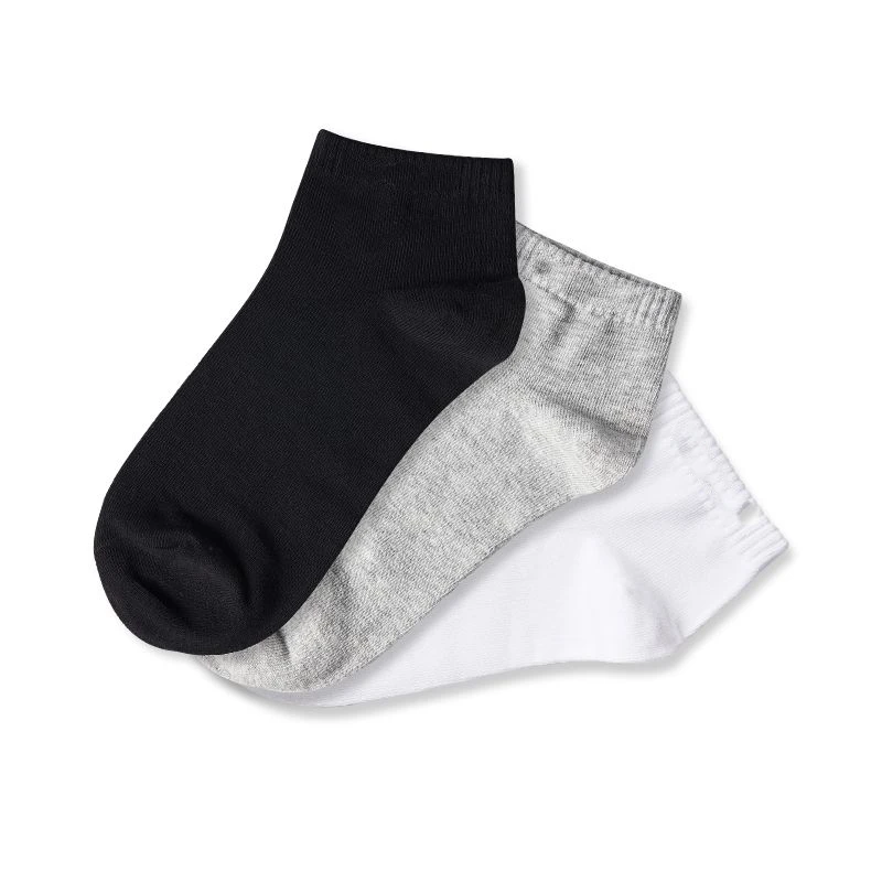 运动袜短袜吸汗透气防臭舒适袜男女同款时尚休闲简约纯色短筒