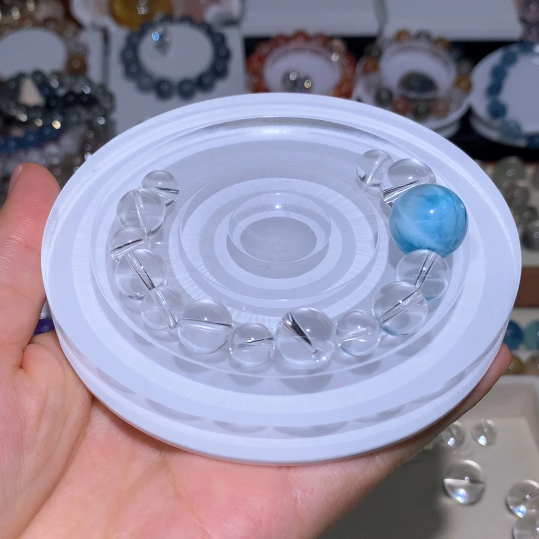 水晶手串未镶嵌一*白水海纹石