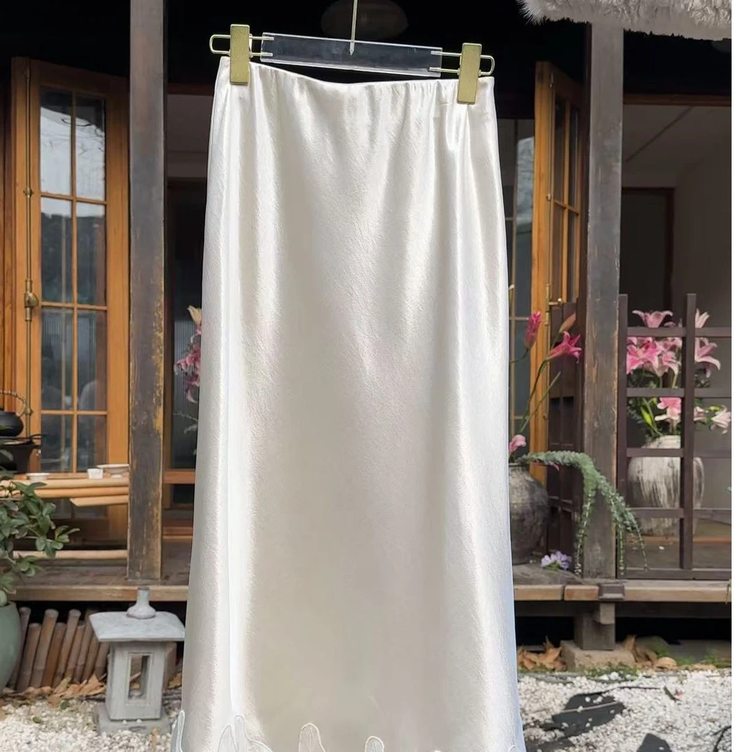 【婉婉定制】花边米白色裙子预CDX5QZ1820A蕾丝网红时尚新中式复古