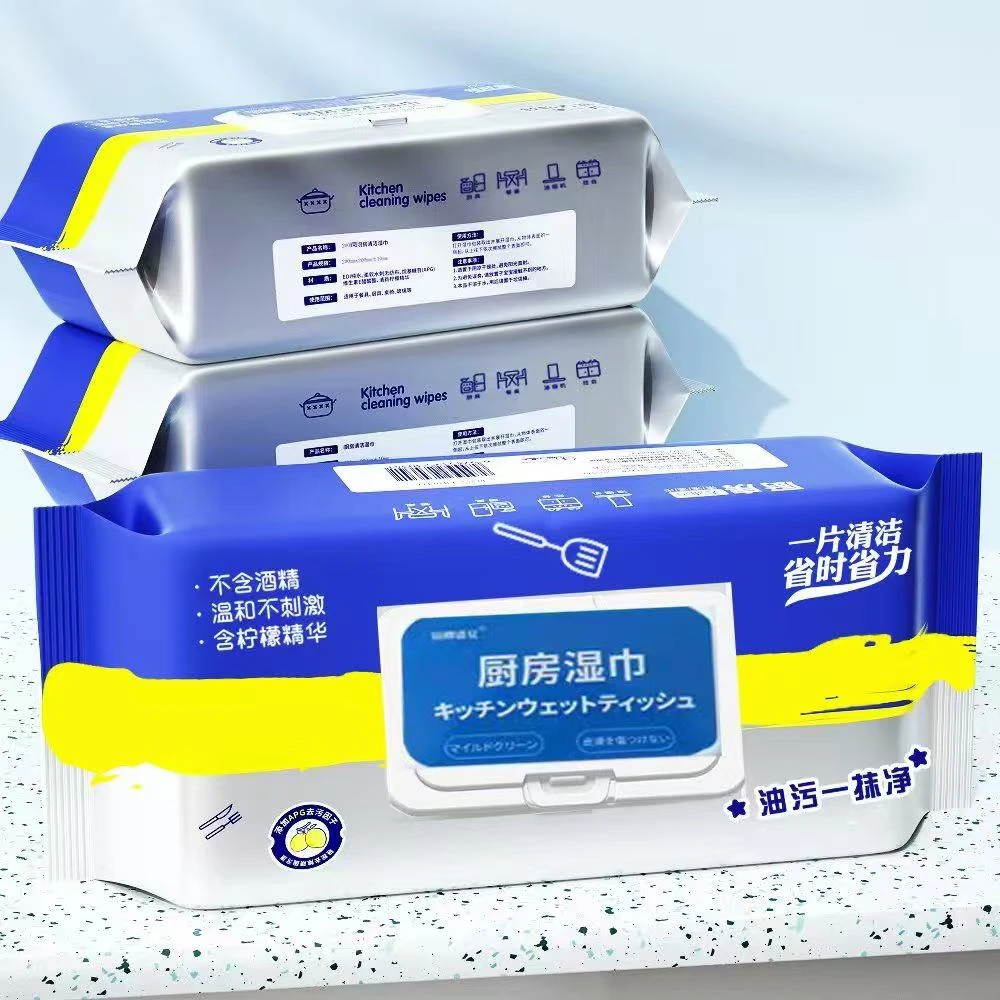 厨房清洁湿巾去油污免洗湿纸巾
