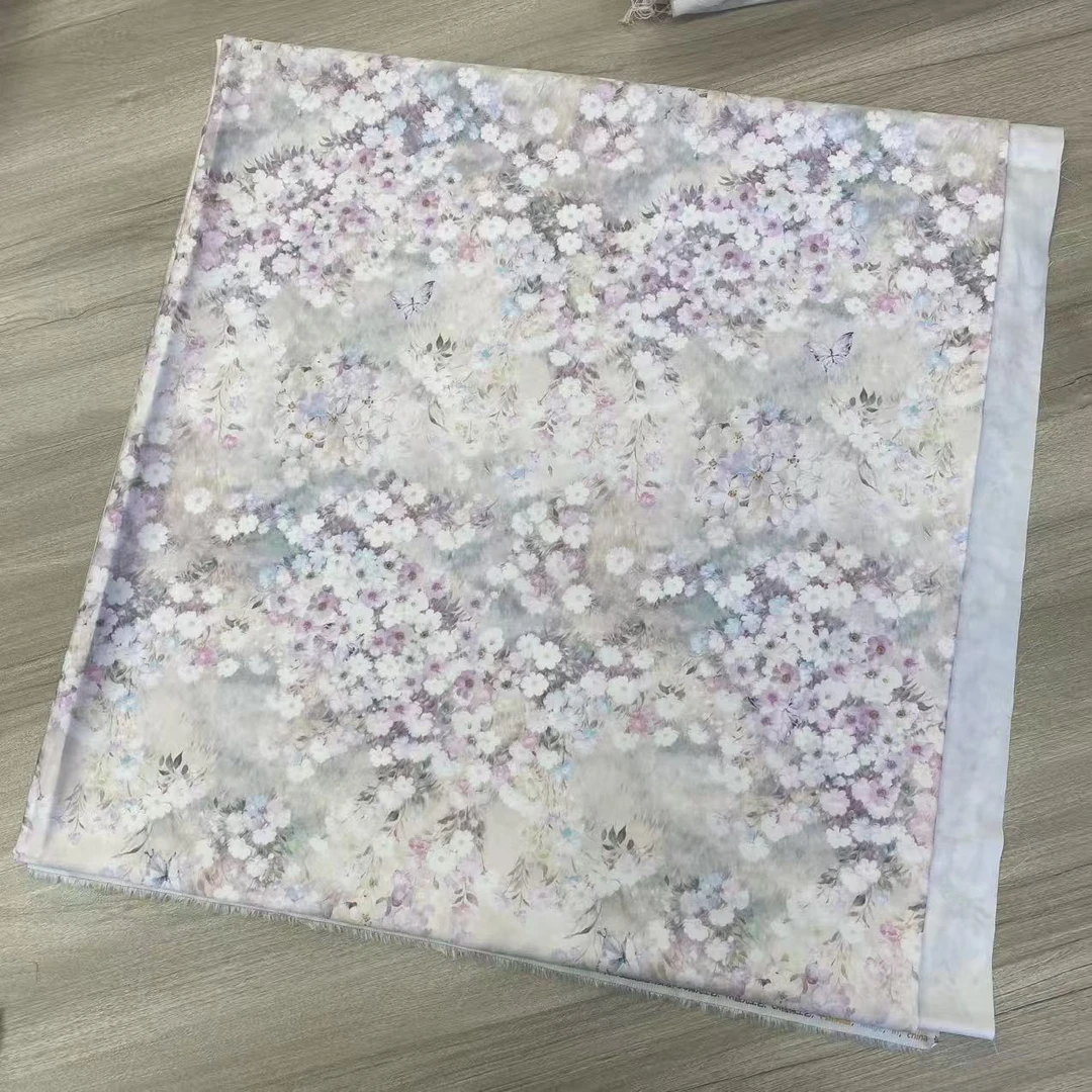 纯棉贡缎臻品匹马棉(云锦)丝光工艺君美华福床单-浪漫满屋-浅紫