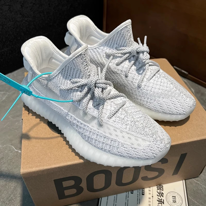 莆田正品椰子350男鞋2025新款情侣款拼接渐变轻盈网面透气休闲鞋