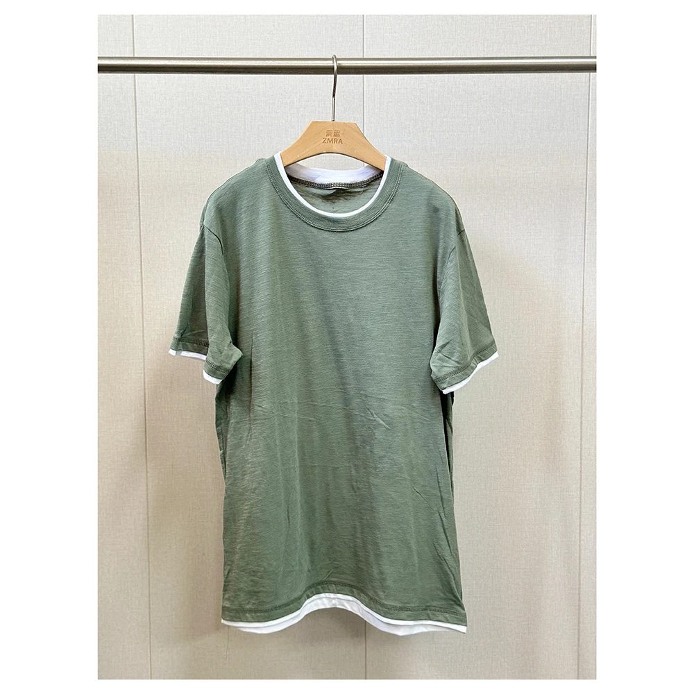 ZM1126夏季新款纯色宽松圆领短袖T恤女