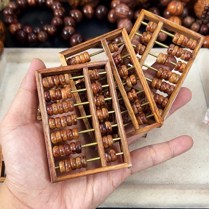 黄花梨/降香黄檀手串/手链算盘工艺小微瑕介意不拍