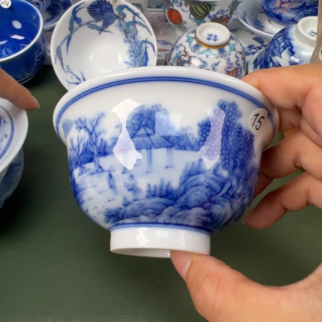 景德镇纯手工纯手绘茶具木木15
