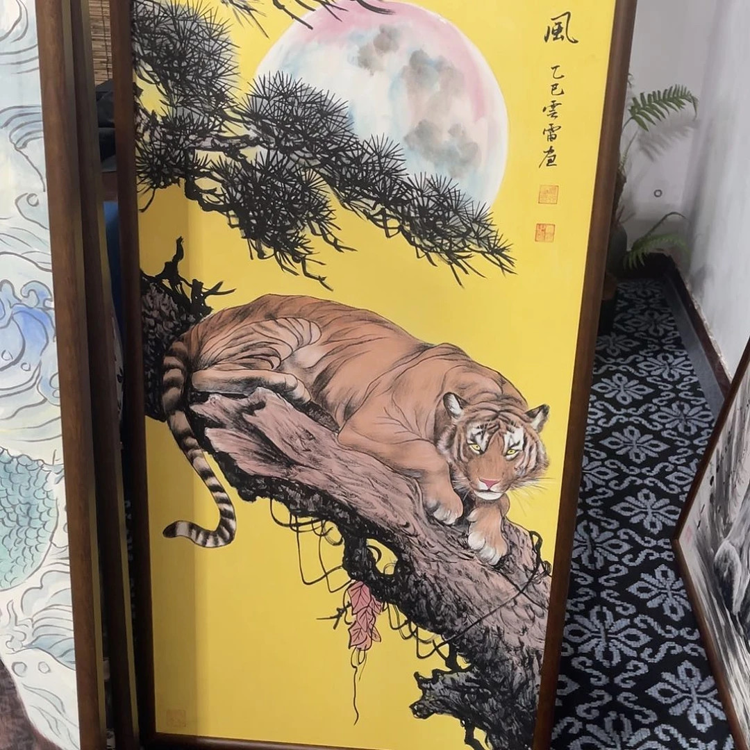 程***安国画手绘国画雄风
