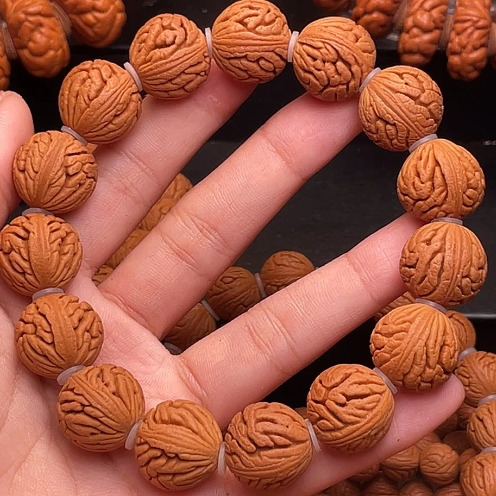 手串桃核精品绣球手串1.8