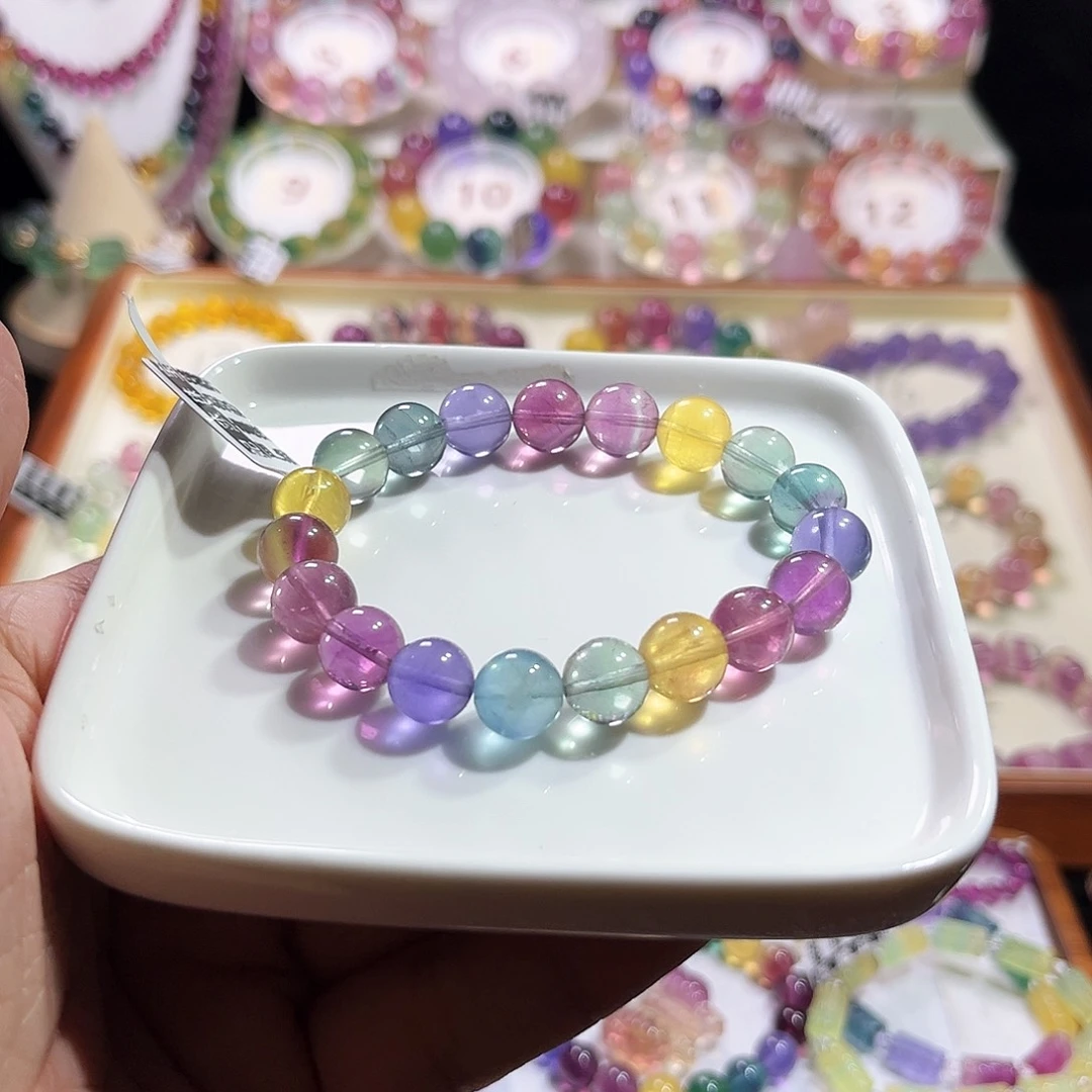 萤石未镶嵌萤石10.mm马卡龙