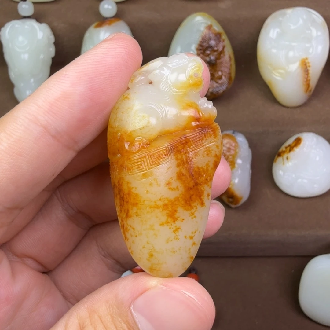 手链未镶嵌和田玉观**物