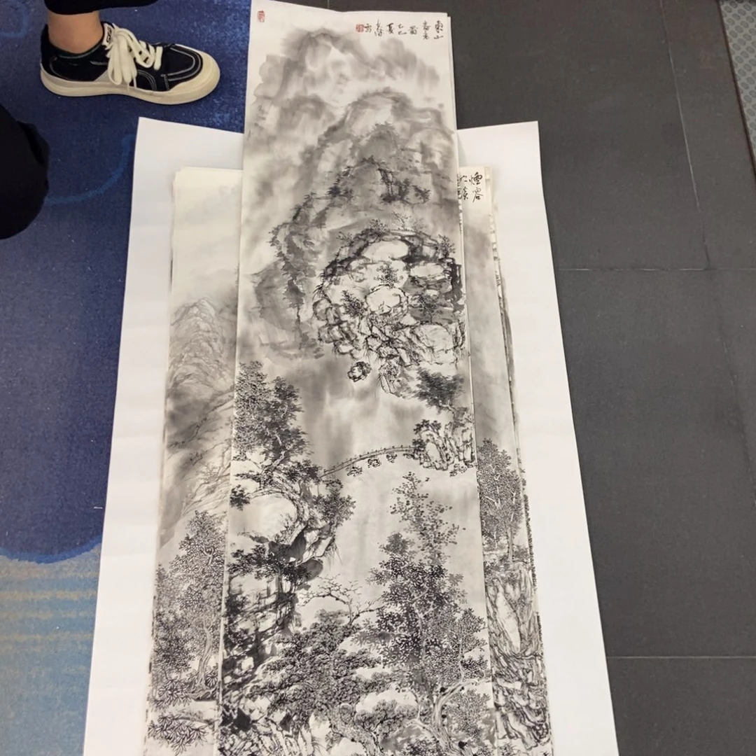 @***细国画墨鱼精品墨鱼精品