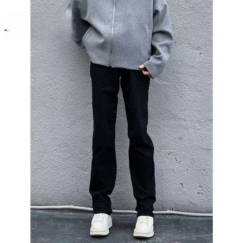 2025春秋款潮流百搭经典牛仔裤男时尚高街直筒修身微锥休闲牛仔裤