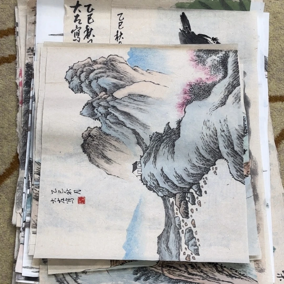国画大左老师作品刘