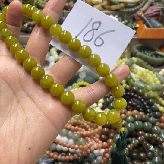 未镶嵌蛇纹石玉手链?**?