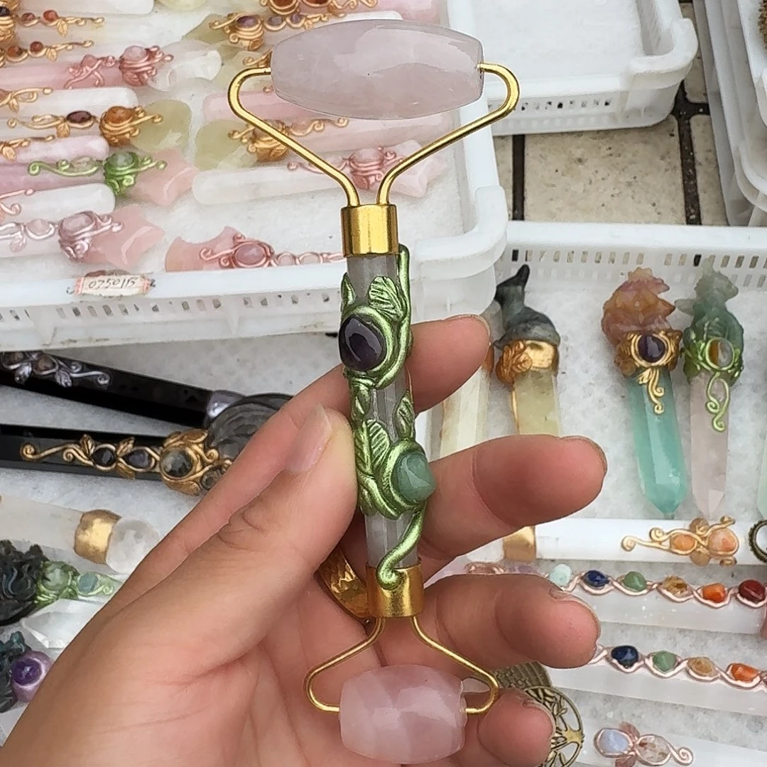 未镶嵌手链烟晶粉