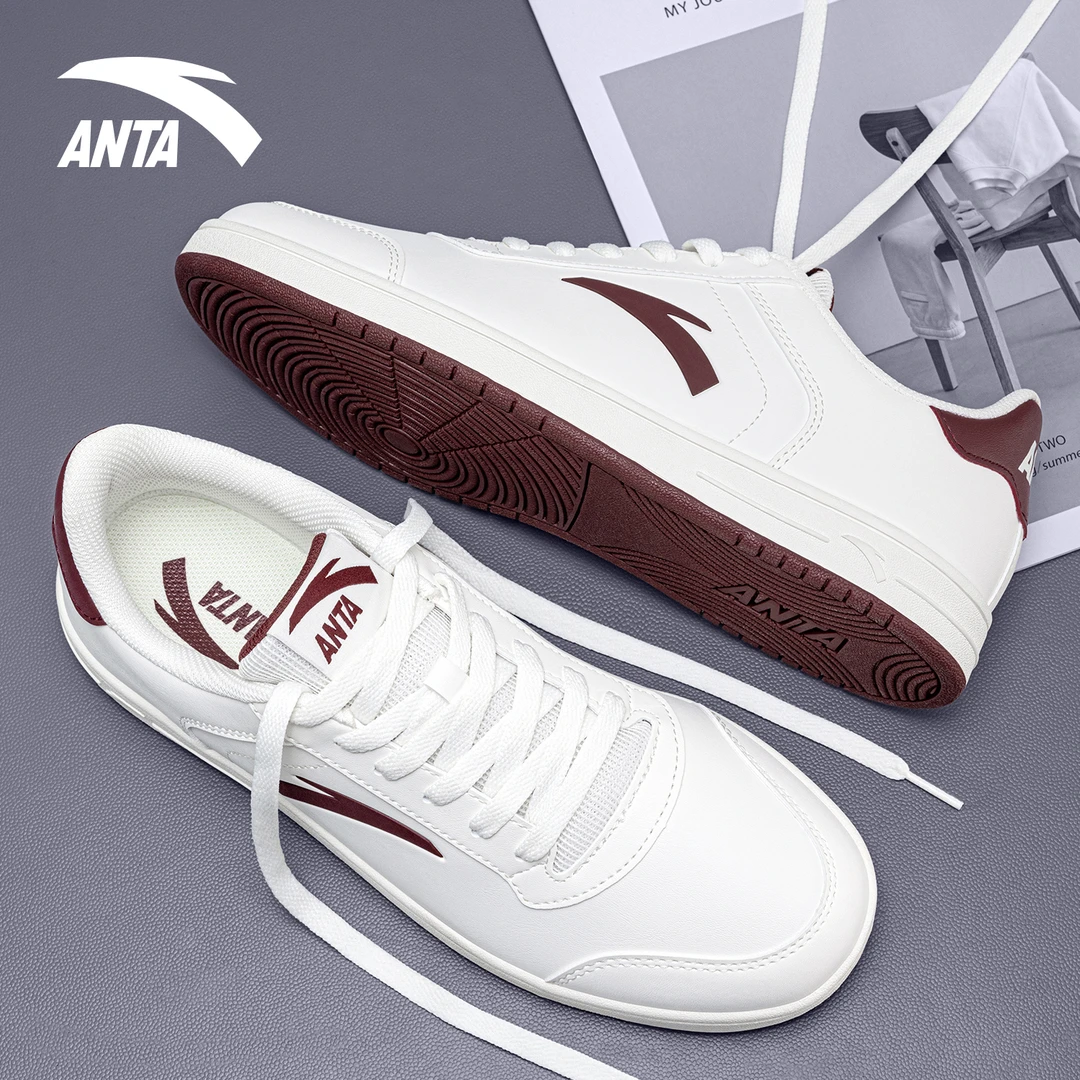 安踏板鞋男款小白鞋冬季新款2025爆款正品潮鞋透气经典学生休闲鞋