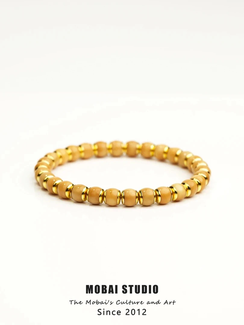 MOBAI  Design 溏心料龙脊菩提文玩精品手串