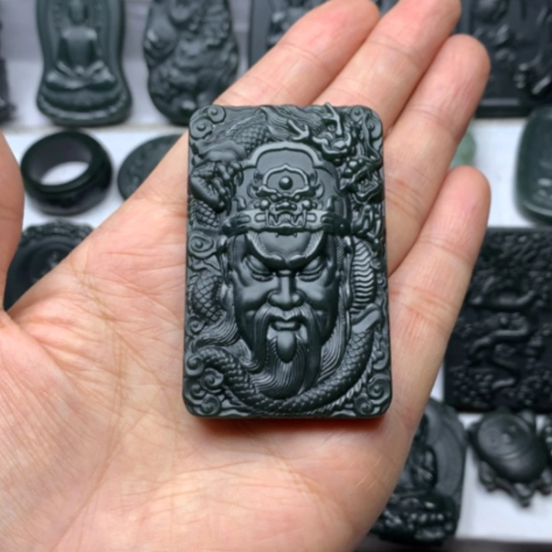 【闪购商品】颈饰未镶嵌和田玉双面雕刻