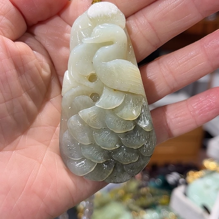 未镶嵌岫玉毛衣链
