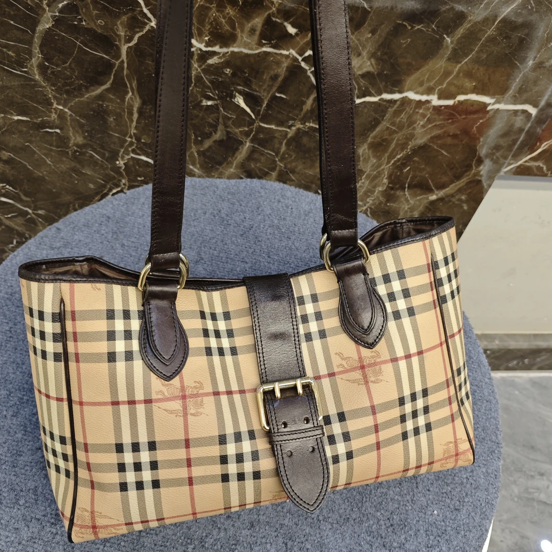 95新 BURBERRY/博柏利 巴宝莉托特单肩包