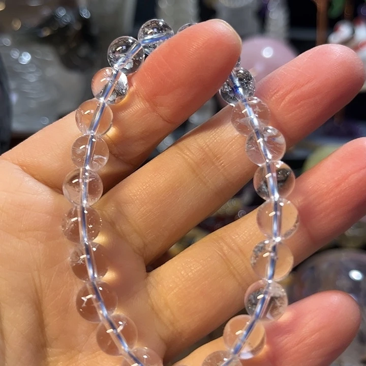 手链水晶未镶嵌天然喜马拉雅山，白阿塞水晶手串