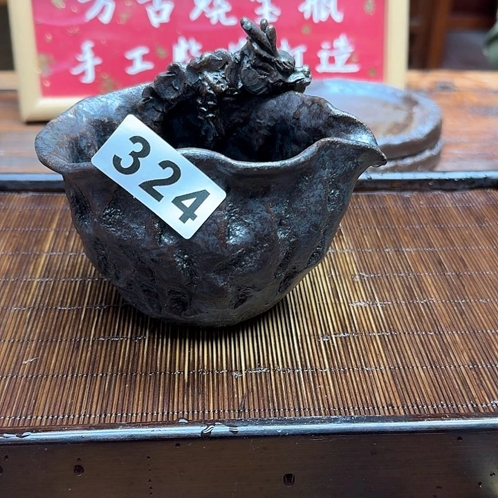 纯手工制作粗陶茶具