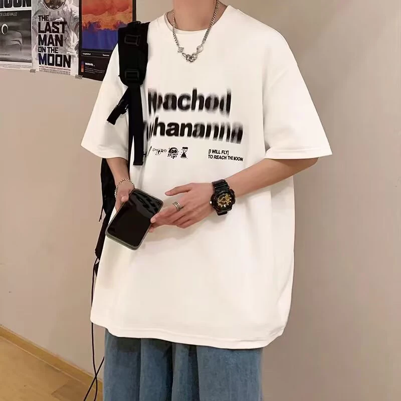 大码新款短袖男士t恤潮流爆款男生半截袖夏季重磅美式男装上衣服