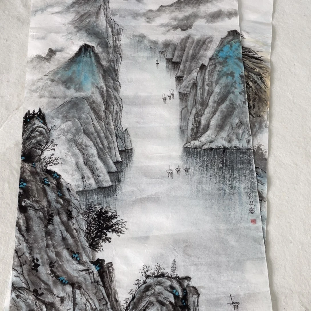 国画玉从容老师绘画