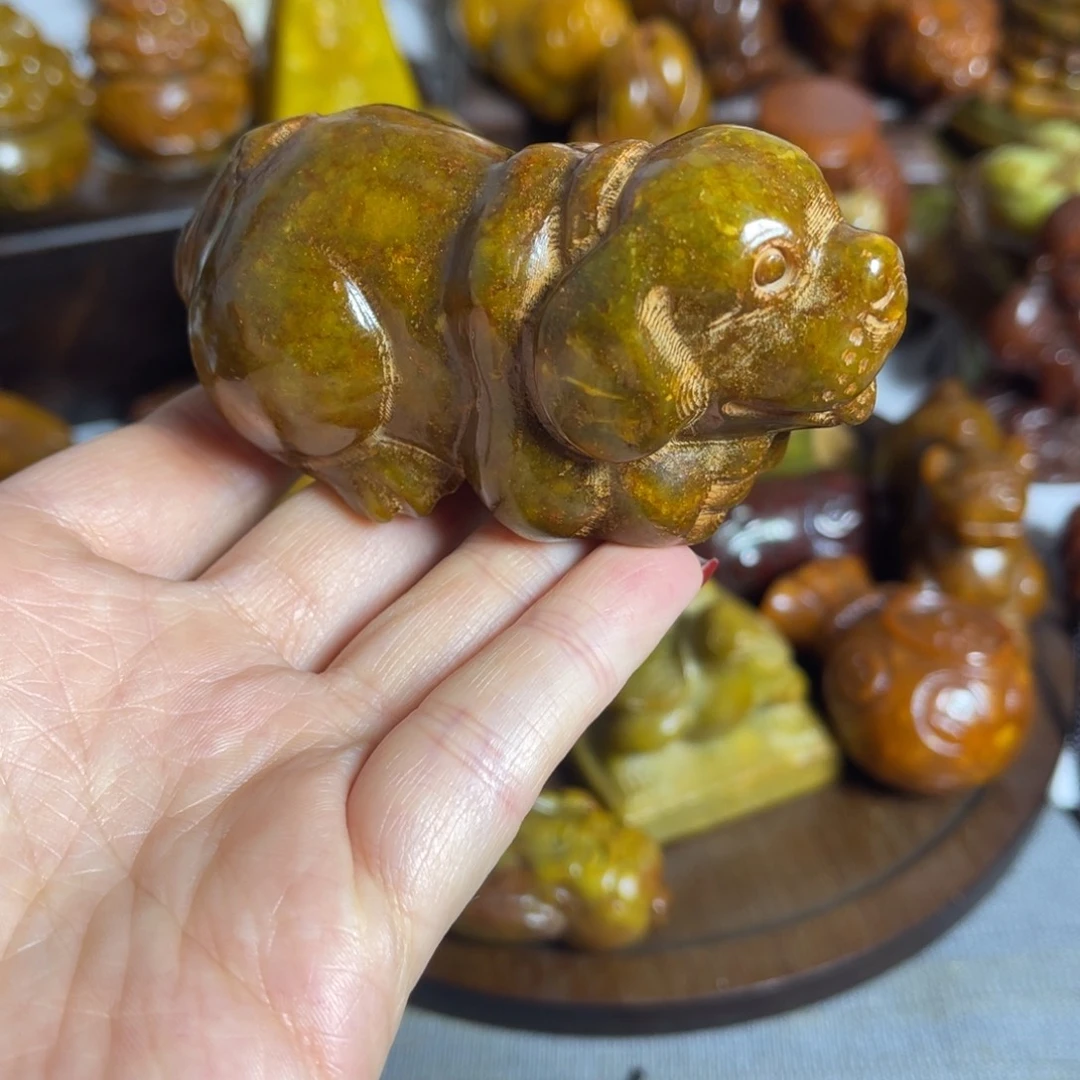 蛇纹石玉合金颈饰