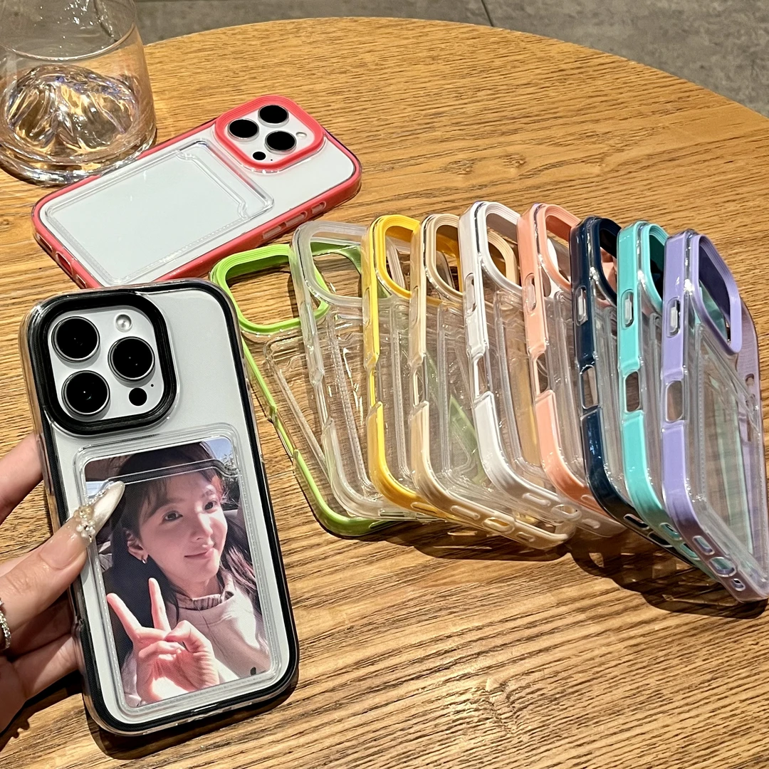 飞虎胜透明三合一卡包适用iPhone16/15promax手机壳苹果13/14防摔