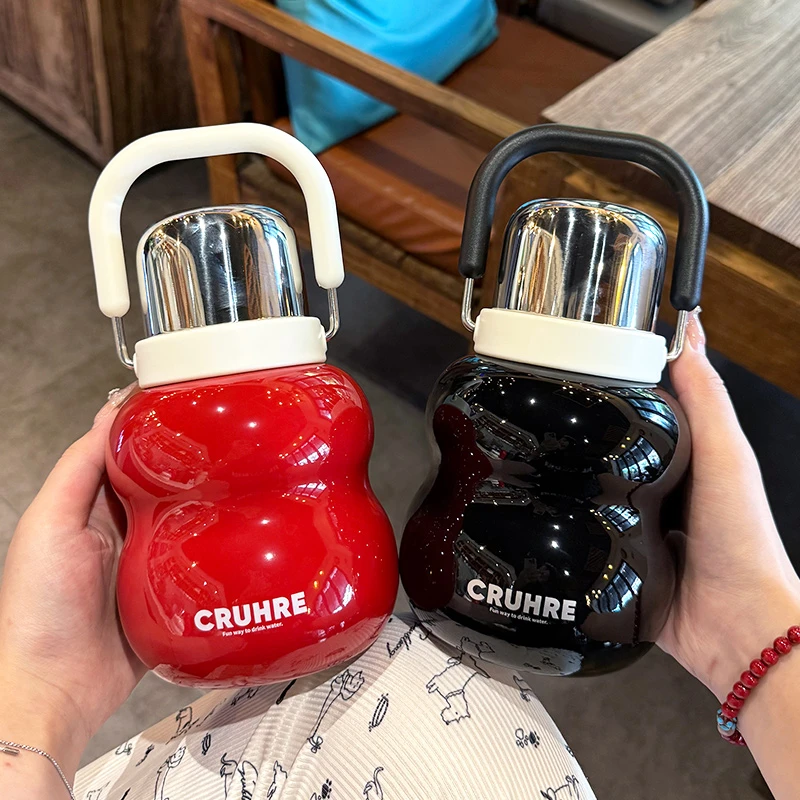 手提葫芦保温杯2025新款高颜值大肚杯大容量男女生便携手提水杯