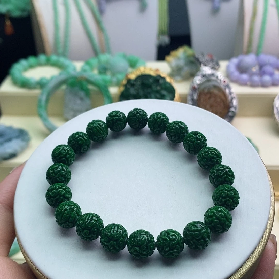 未镶嵌手串翡翠手串