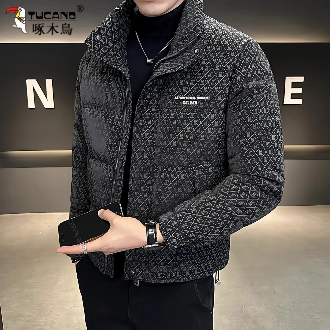 TUCANO/啄木鳥时尚夹克防寒服男士秋冬加棉加厚百搭外套休闲上衣