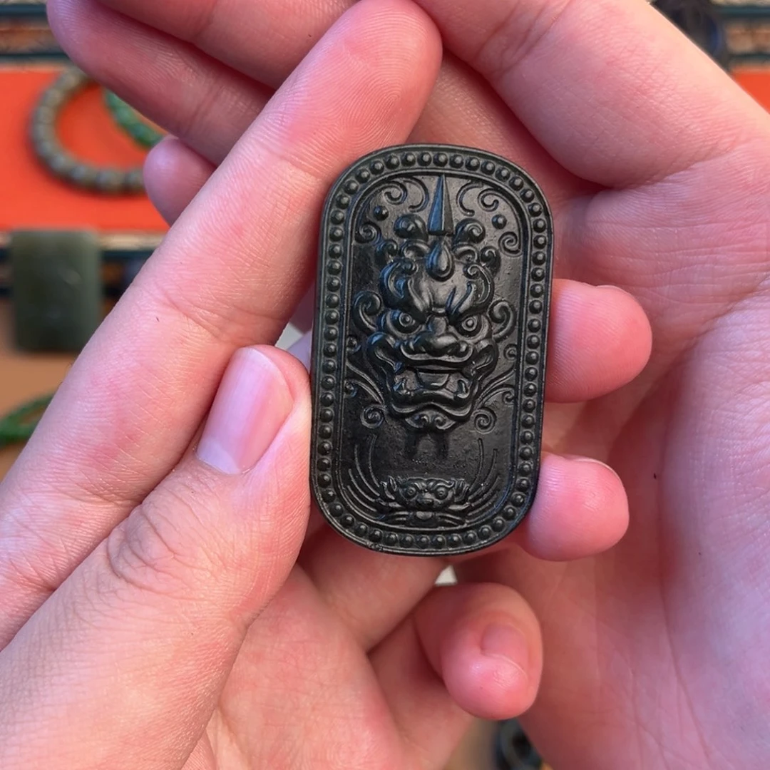 和田玉颈饰未镶嵌安****头