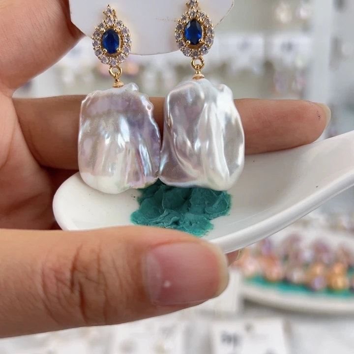 淡水珍珠耳饰未镶嵌