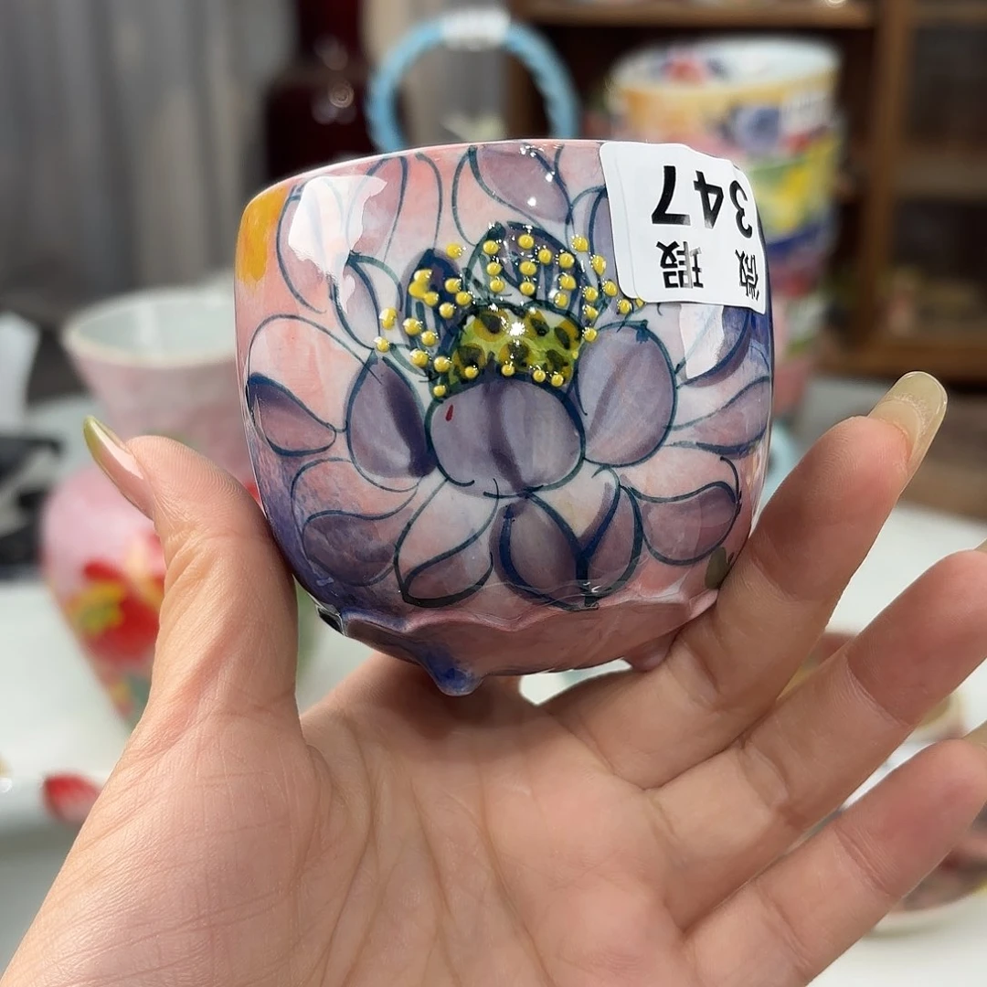 景德镇手绘高温釉下彩陶瓷茶具