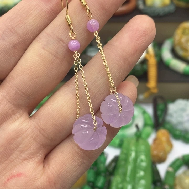 翡翠未镶嵌耳饰耳饰9